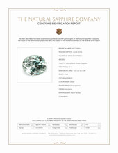 0.46 Ct. Bluish Green Sapphire from Montana Scan Report