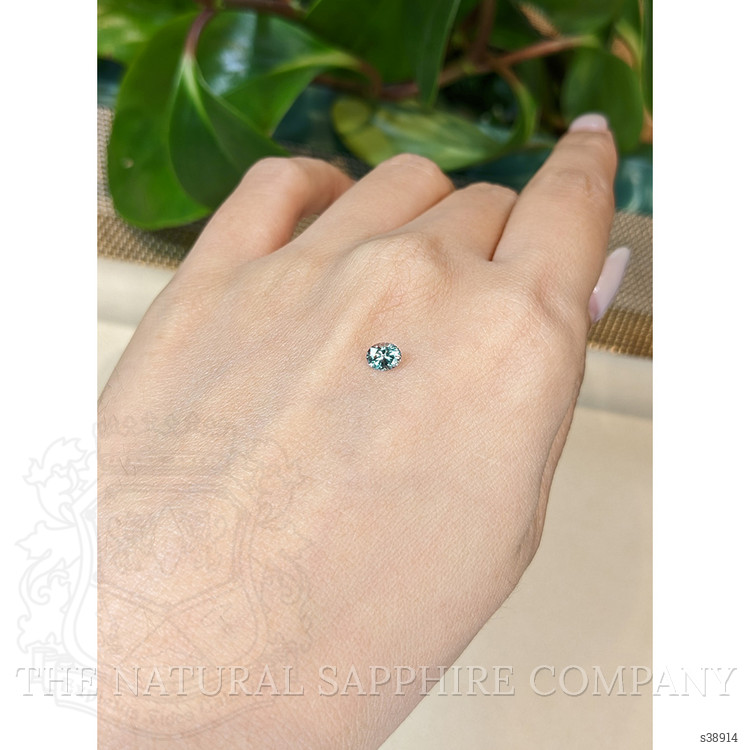 0.46 Ct. Bluish Green Sapphire from Montana