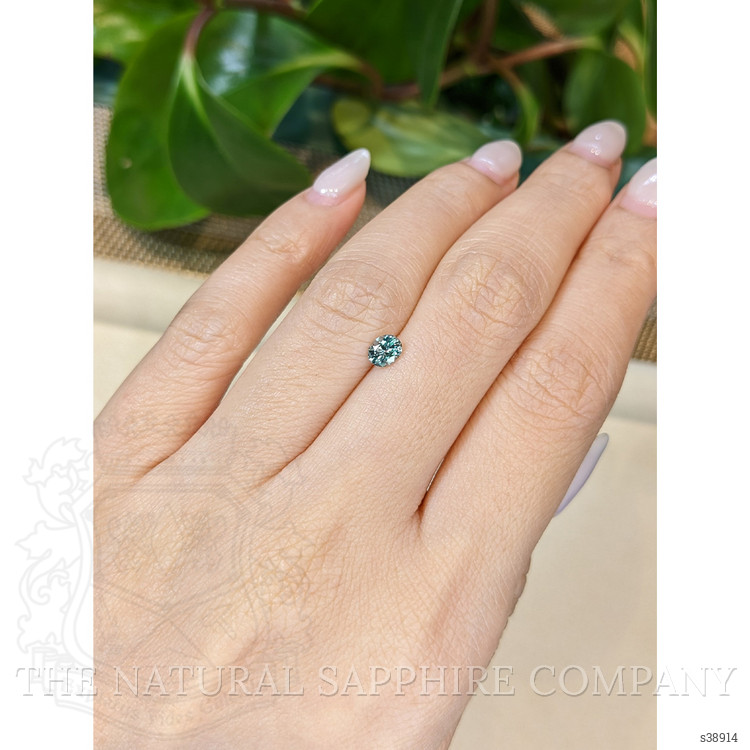 0.46 Ct. Bluish Green Sapphire from Montana