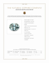 0.43 Ct. Greenish Blue Sapphire from Montana Scan Report
