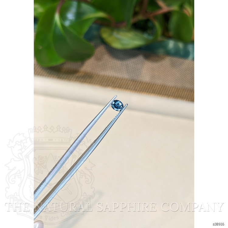 0.46 Ct. Greenish Blue Sapphire from Montana