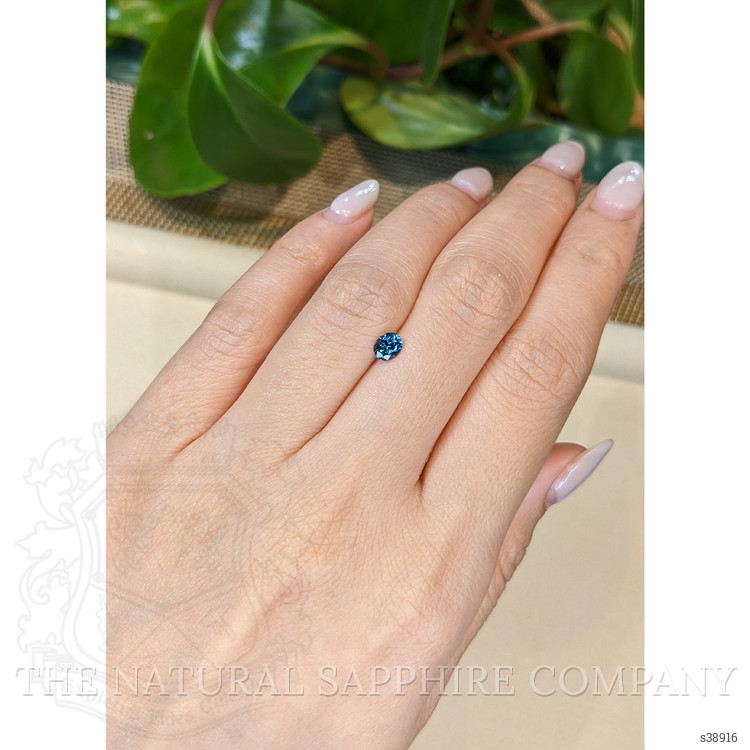 0.46 Ct. Greenish Blue Sapphire from Montana
