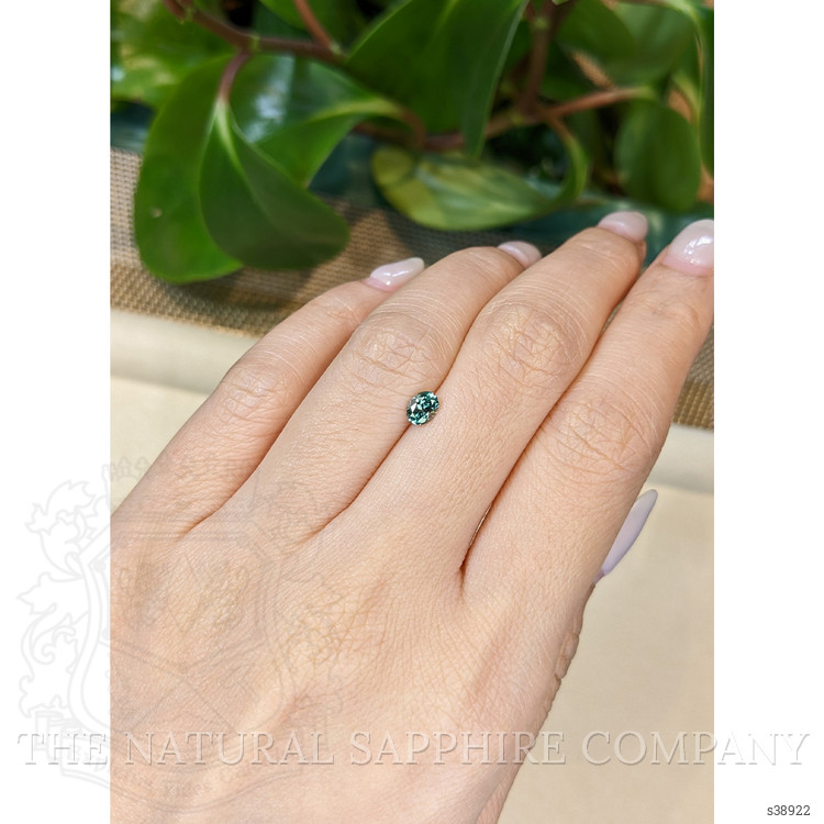 0.47 Ct. Bluish Green Sapphire from Montana