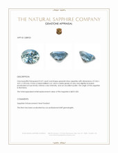 0.47 Ct. Greenish Blue Sapphire from Montana Appraisal