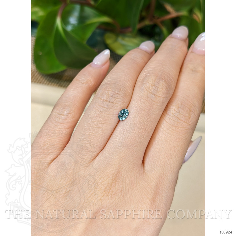 0.47 Ct. Bluish Green Sapphire from Montana
