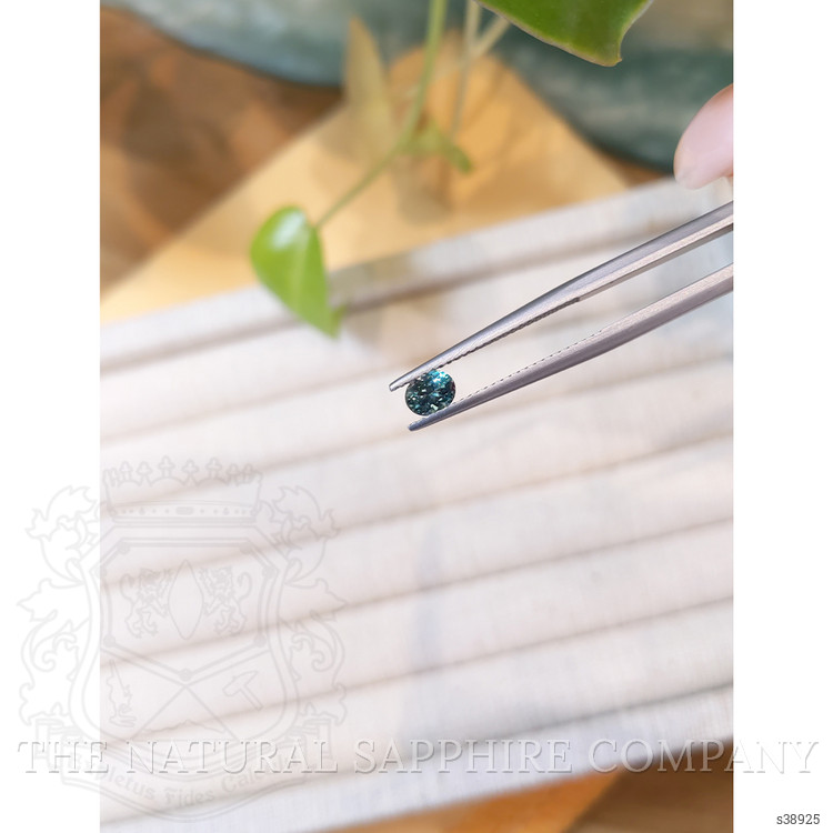 0.46 Ct. Bluish Green Sapphire from Montana