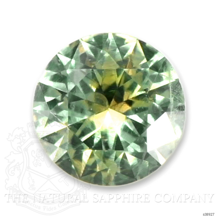 0.46 Ct. Yellowish Green Sapphire from Montana