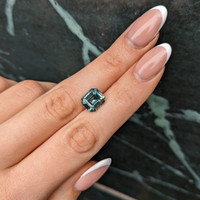 3.00 Ct. Green Sapphire from Madagascar Life Style