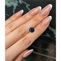 3.05 Ct. Greenish Blue Sapphire from Madagascar Life Style