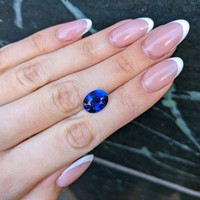 6.08 Ct. Blue Sapphire from Ceylon (Sri Lanka) Life Style