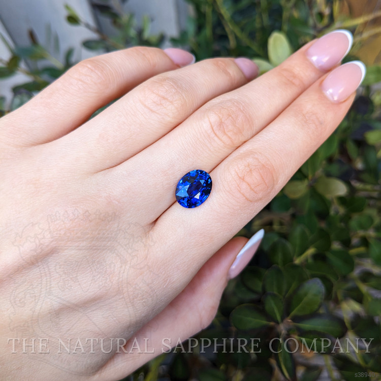6.08 Ct. Blue Sapphire from Ceylon (Sri Lanka)