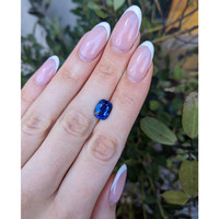 3.74 Ct. Blue Sapphire from Ceylon (Sri Lanka) Life Style