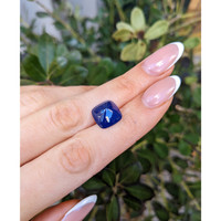 9.21 Ct. Blue Cabochon Sapphire from Ceylon (Sri Lanka) Life Style