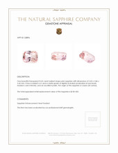 0.45 Ct. Pink Sapphire from Ceylon (Sri Lanka) Appraisal