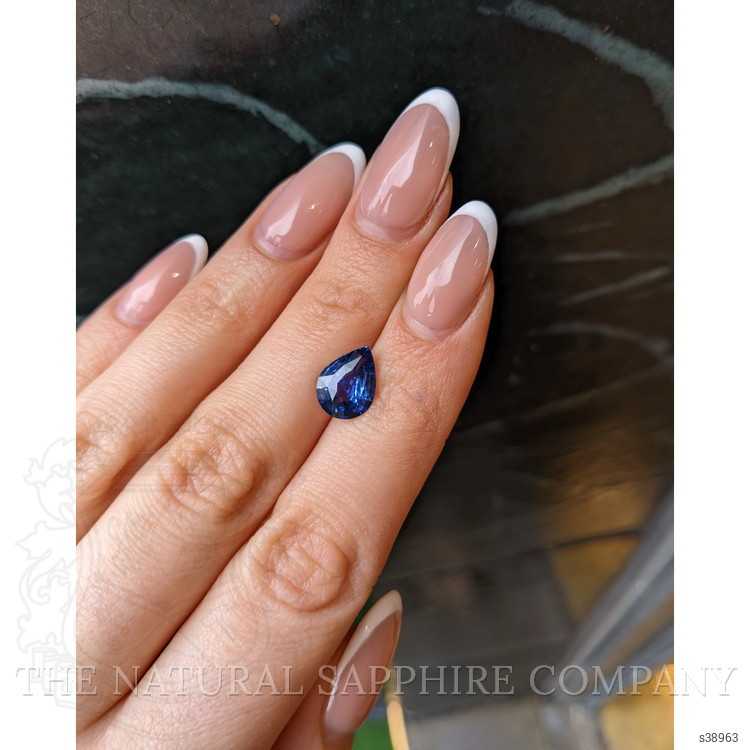 3.38 Ct. Blue Sapphire from Ceylon (Sri Lanka)
