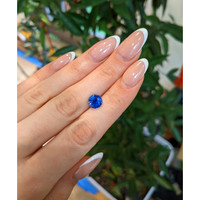 3.48 Ct. Blue Sapphire from Ceylon (Sri Lanka) Life Style
