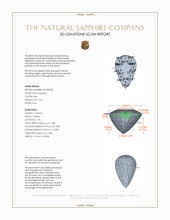 4.27 Ct. Blue Sapphire from Ceylon (Sri Lanka) 3 D Scan Report