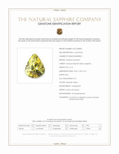 2.13 Ct. Greenish Yellow Sapphire from Ceylon (Sri Lanka) Scan Report