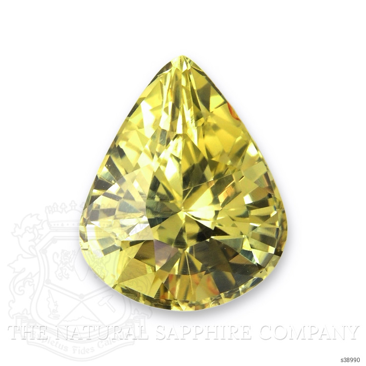 2.13 Ct. Greenish Yellow Sapphire from Ceylon (Sri Lanka)