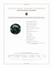 2.65 Ct. Bluish Green Sapphire from Madagascar Scan Report