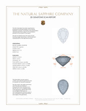 2.75 Ct. Yellow Sapphire from Ceylon (Sri Lanka) 3 D Scan Report