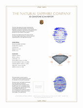 0.47 Ct. Blue Sapphire from Ceylon (Sri Lanka) 3 D Scan Report