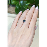 1.90 Ct. Greenish Blue Sapphire from Madagascar Life Style