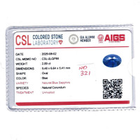 2.89 Ct. Blue Sapphire from Ceylon (Sri Lanka) Scan Report