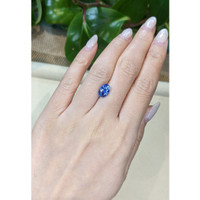 2.89 Ct. Blue Sapphire from Ceylon (Sri Lanka) Life Style