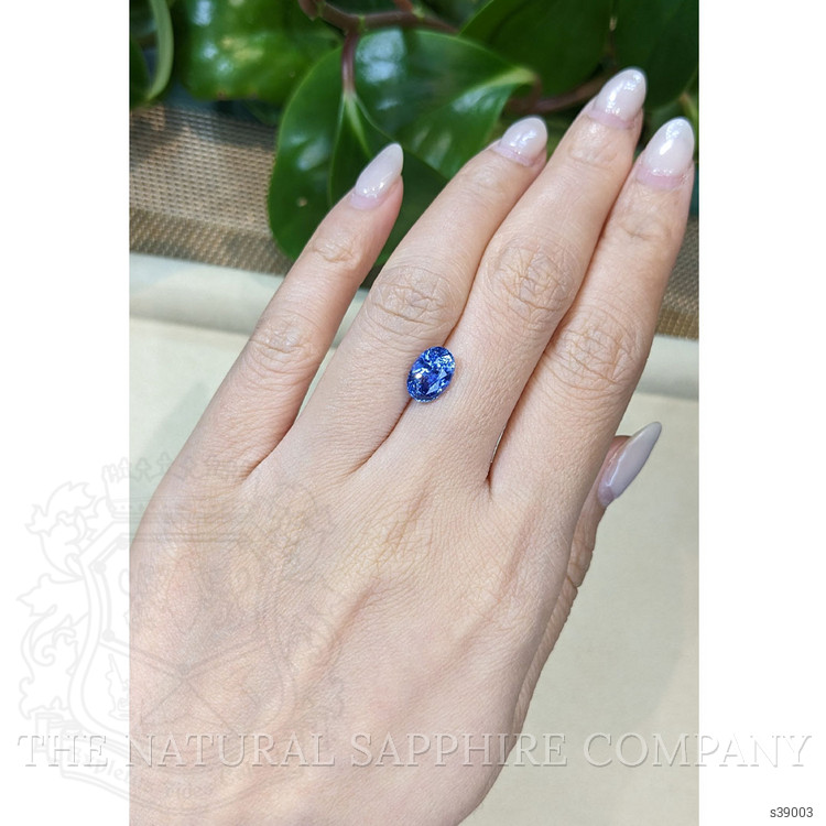 2.89 Ct. Blue Sapphire from Ceylon (Sri Lanka)