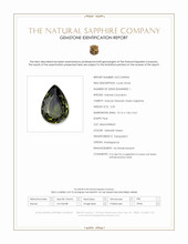 2.20 Ct. Yellowish Green Sapphire from Madagascar Scan Report