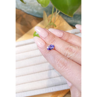 1.67 Ct. Violet Sapphire from Ceylon (Sri Lanka) Life Style