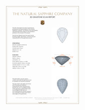 1.60 Ct. Bluish Green Sapphire from Madagascar 3 D Scan Report