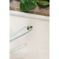 2.78 Ct. Yellowish Green Sapphire from Madagascar Life Style