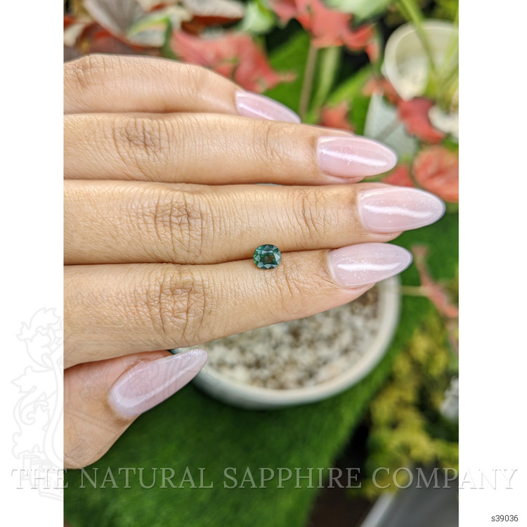 0.93 Ct. Bluish Green Sapphire from Madagascar