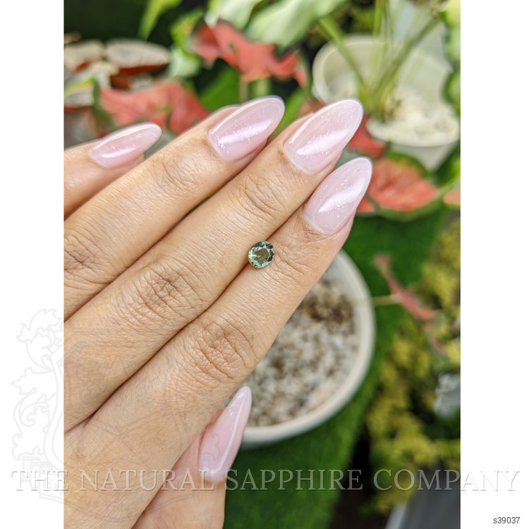 0.76 Ct. Green Sapphire from Madagascar