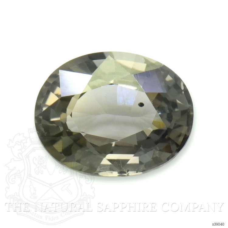 0.68 Ct. Brownish Green Sapphire from Ceylon (Sri Lanka)