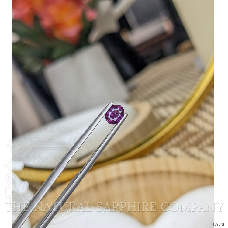 0.55 Ct. Pinkish Purple Sapphire from Madagascar