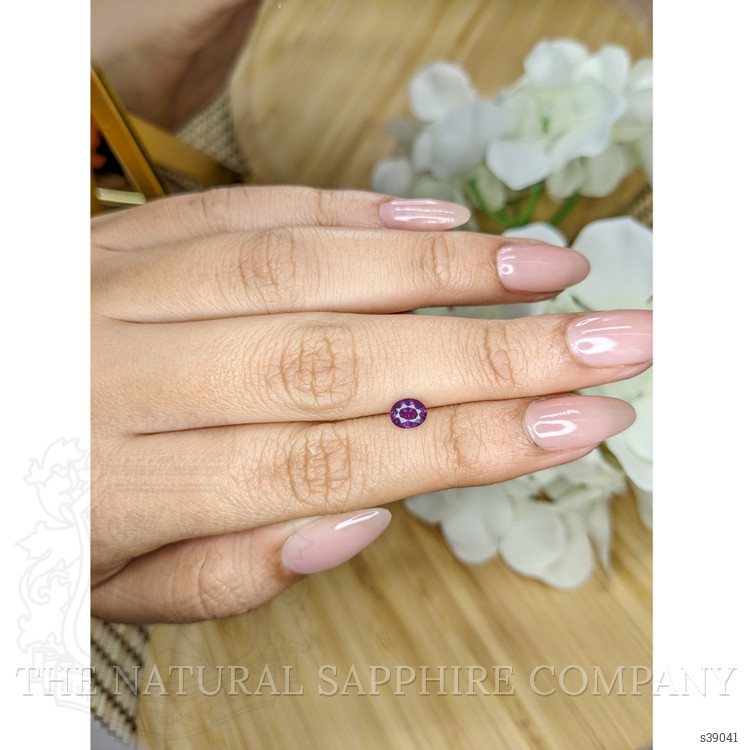 0.55 Ct. Pinkish Purple Sapphire from Madagascar