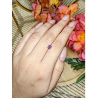 0.55 Ct. Pinkish Purple Sapphire from Madagascar Life Style