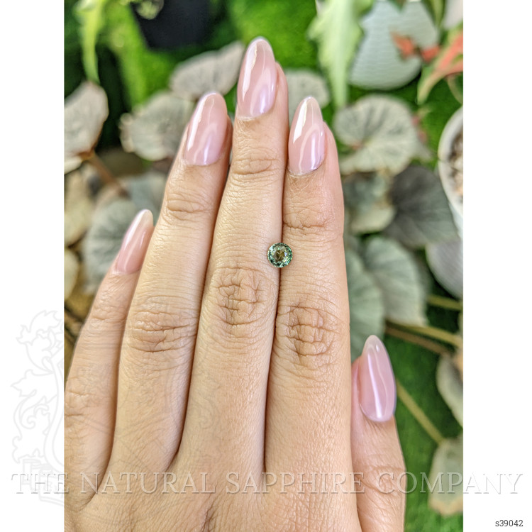 0.58 Ct. Green Sapphire from Madagascar