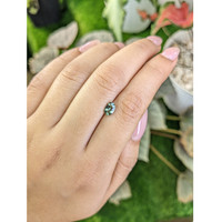 0.78 Ct. Green Sapphire from Madagascar Life Style