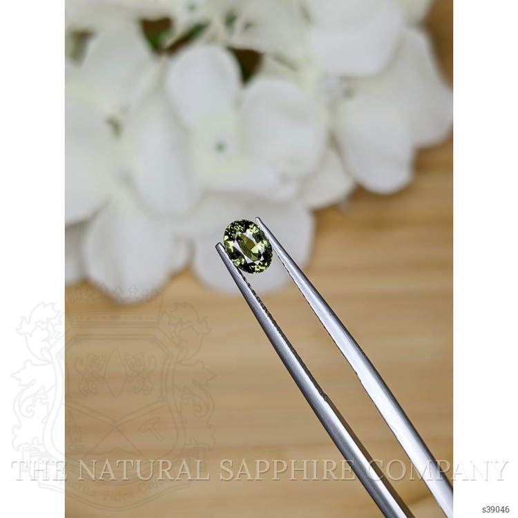 0.79 Ct. Yellowish Green Sapphire from Madagascar