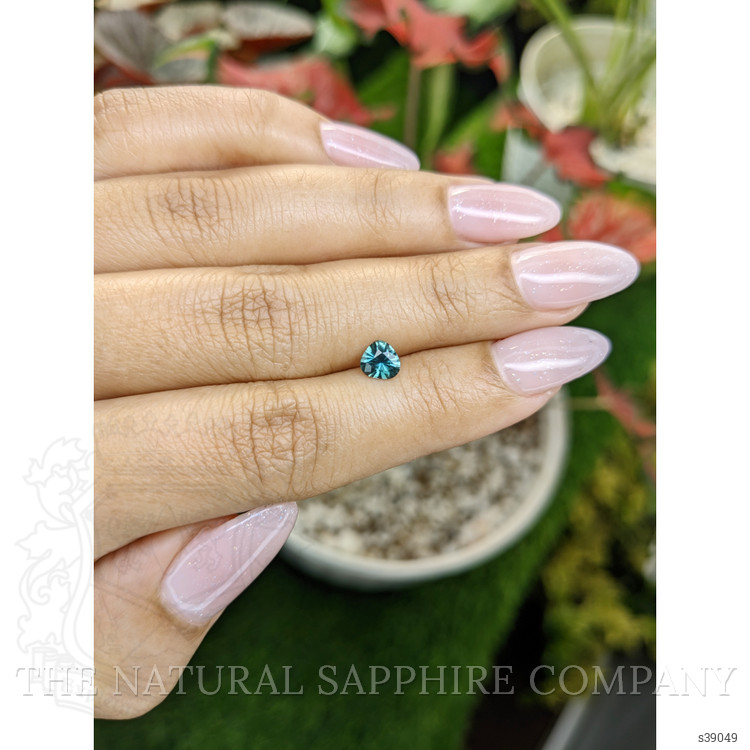 0.58 Ct. Greenish Blue Sapphire from Madagascar