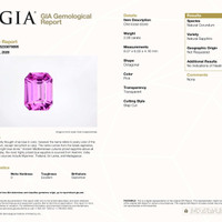 2.08 Ct. Pink Sapphire from Ceylon (Sri Lanka) Scan Report