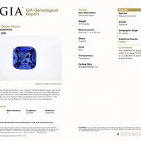 4.16 Ct. Blue Sapphire from Ceylon (Sri Lanka) Scan Report