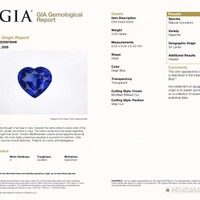 3.04 Ct. Blue Sapphire from Ceylon (Sri Lanka) Scan Report