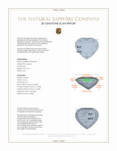 3.04 Ct. Blue Sapphire from Ceylon (Sri Lanka) 3 D Scan Report