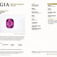 6.06 Ct. Purplish Pink Sapphire from Ceylon (Sri Lanka) Scan Report