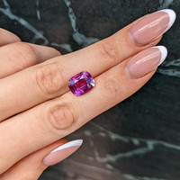6.06 Ct. Purplish Pink Sapphire from Madagascar Life Style